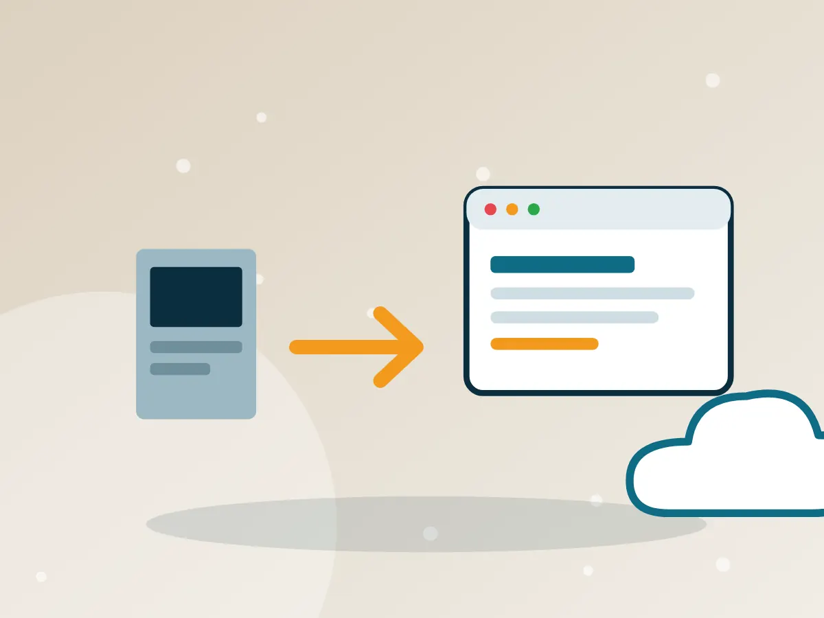 Concept image illustrating legacy software modernisation services