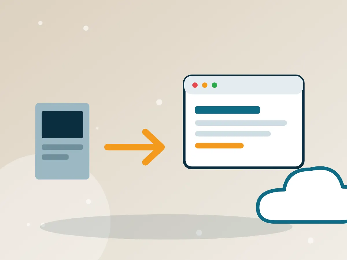 Legacy application architecture being upgraded and migrated to a modern system