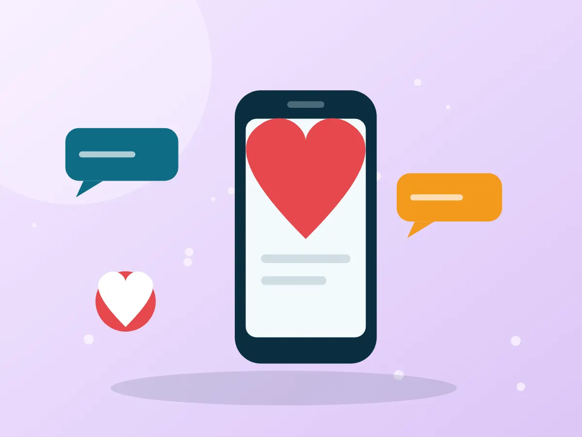 Social media content calendar with post designs and engagement metrics on a phone
